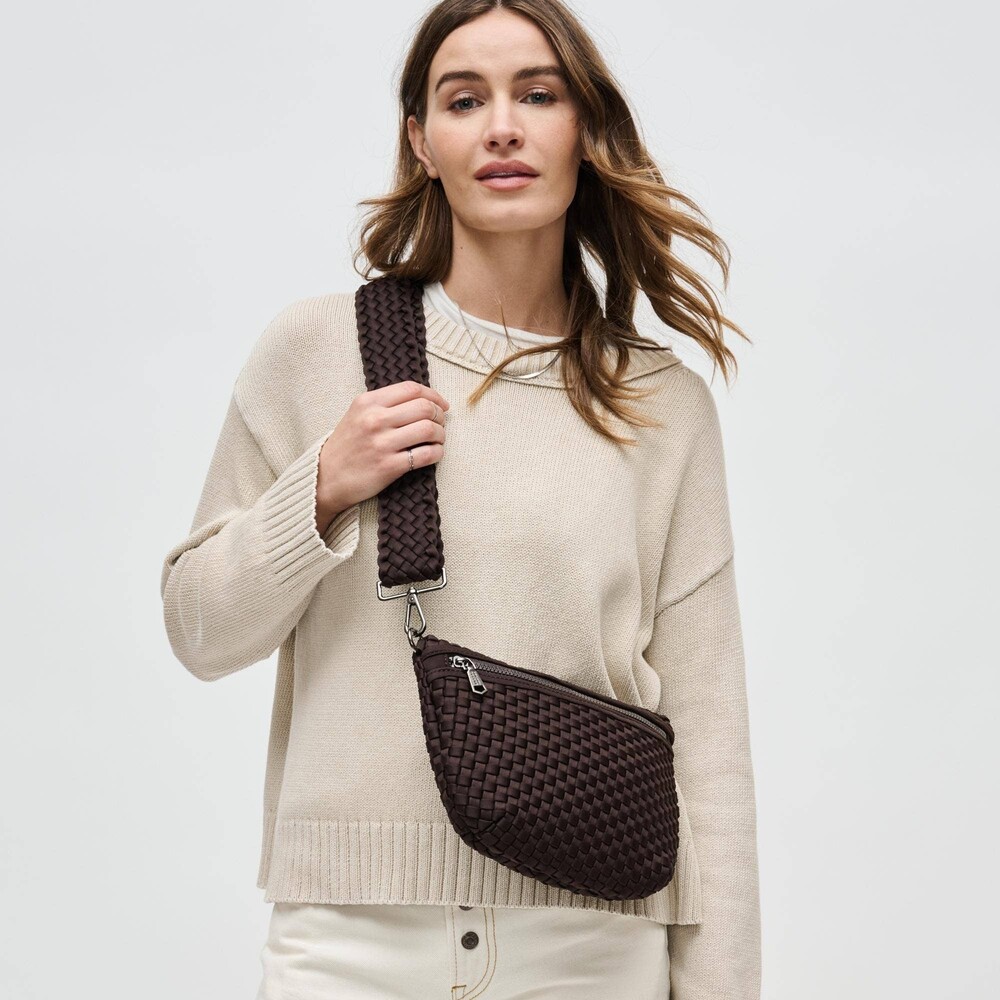 Sol and Selene - Ethereal - Woven Neoprene Crossbody - Multiple Colors - Chocola